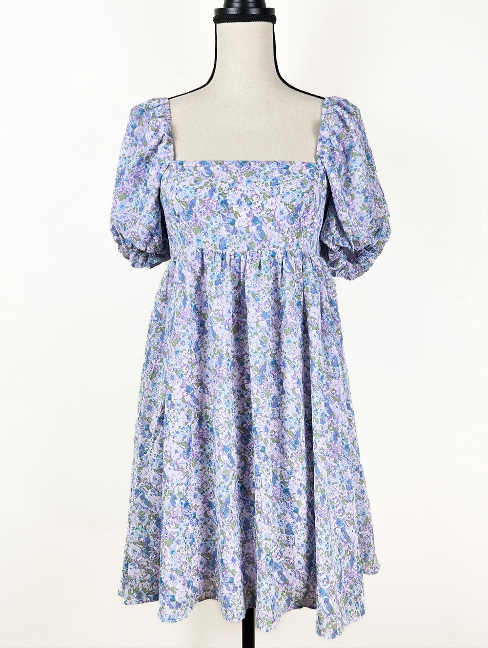 🦋LAST🦋 NWT Storia Blue Floral Babydoll Mini Dress